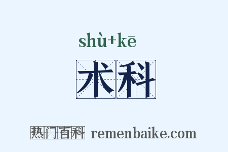 术科是什么意思的图片